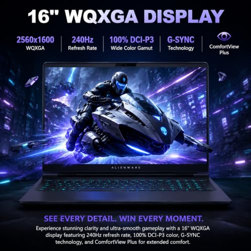 Image of Alienware 16X Aurora Gaming AI Laptop GeForce RTX 5070 Intel Ultra 9 275HX