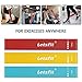 Letsfit Resistance Loop Bands, Resistance Exercise Bands for Home Fitness, Stretching, Strength Training, Physical Therapy, Natural Latex Workout Bands, Pilates Flexbands, 12