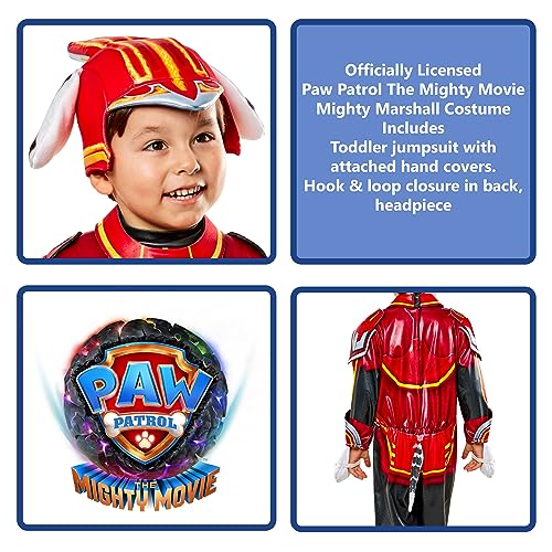 Disfraz Marshall Paw Patrol 2 niño talla S miniatura 2