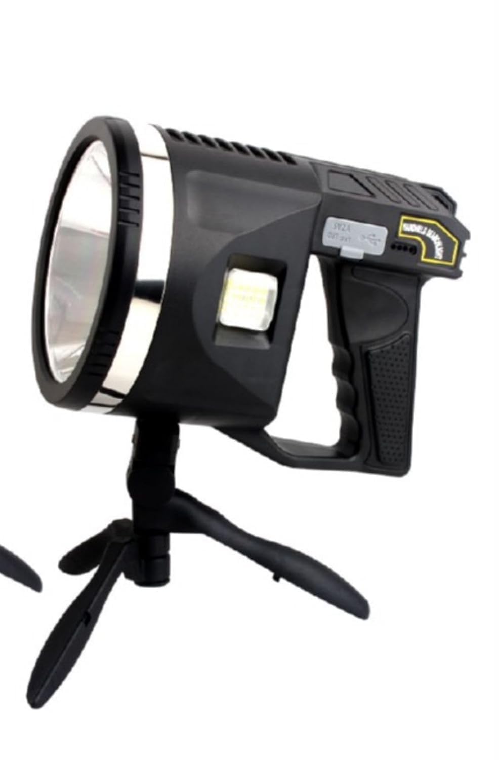KEYOZA Spotlight, 100000 Lumen Rechargeable Spotlight Flashlight with Tripod, 6 Modes IPX5 Waterproof Led Spot Lights Outdoor Handheld, Searchlight for Hunting, Marine, Camping-image-30