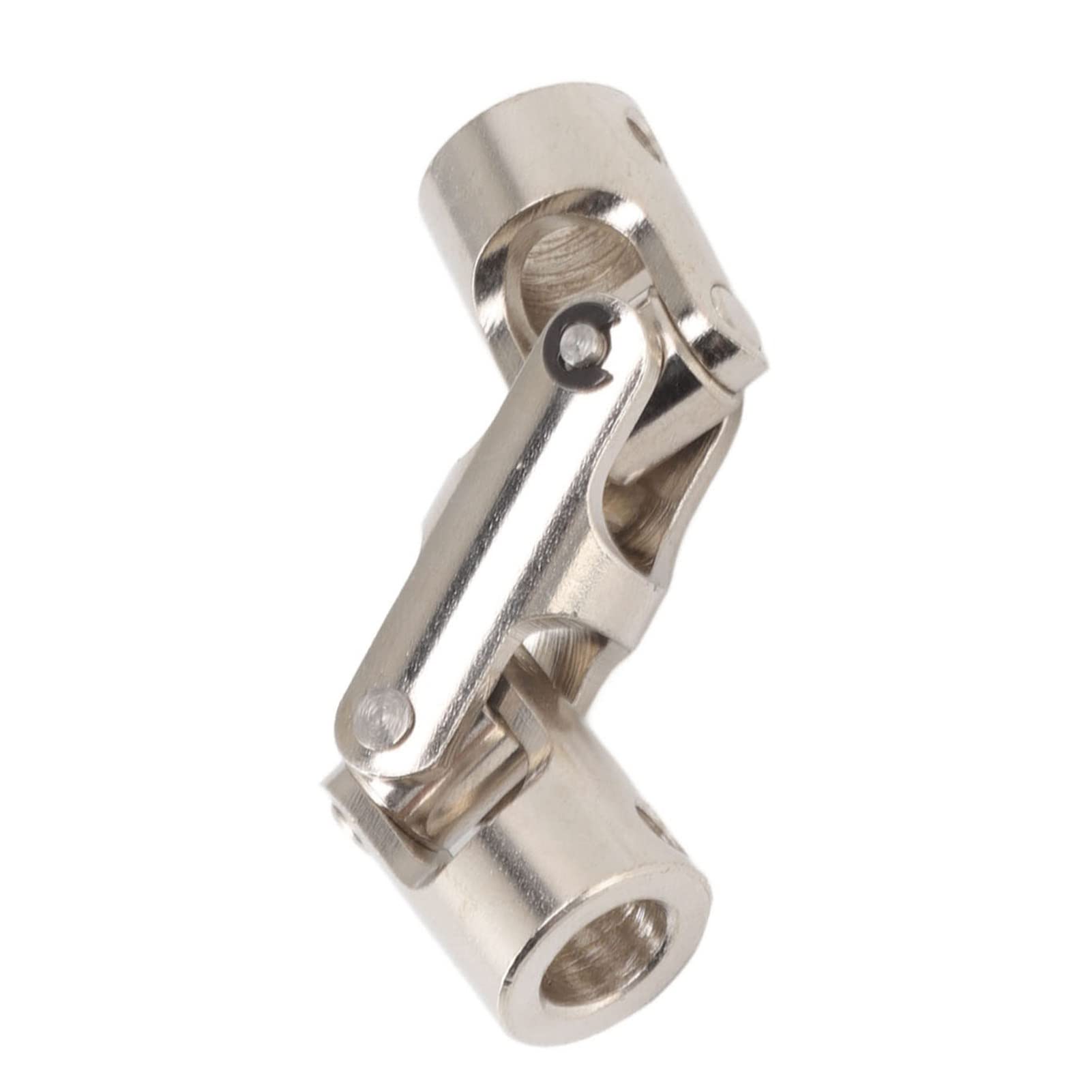 Eje de junta universal RC de 8 mm a 8 mm, acoplamiento de acero giratorio de 3 secciones, eje de dirección universal para coches RC con tornillos de fijación, conector flexible