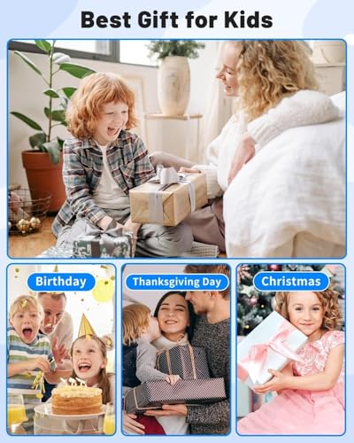 Image of Ultra Thin 48MP Digital Camera for Kids, 16X Zoom, FHD 1080P Anti-Shake, Compact & Portable Point-and-Shoot Camera for Children, Teens, and Students with 32GB SD Card