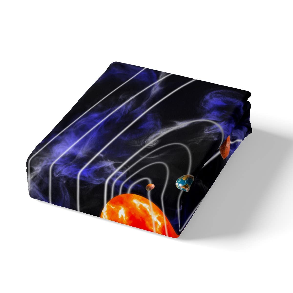 Copripiumino Spaziale Fosforescente - Singolo 140x200cm, Galaxy E Pianeti, Illumina Al Buio - Foto 14