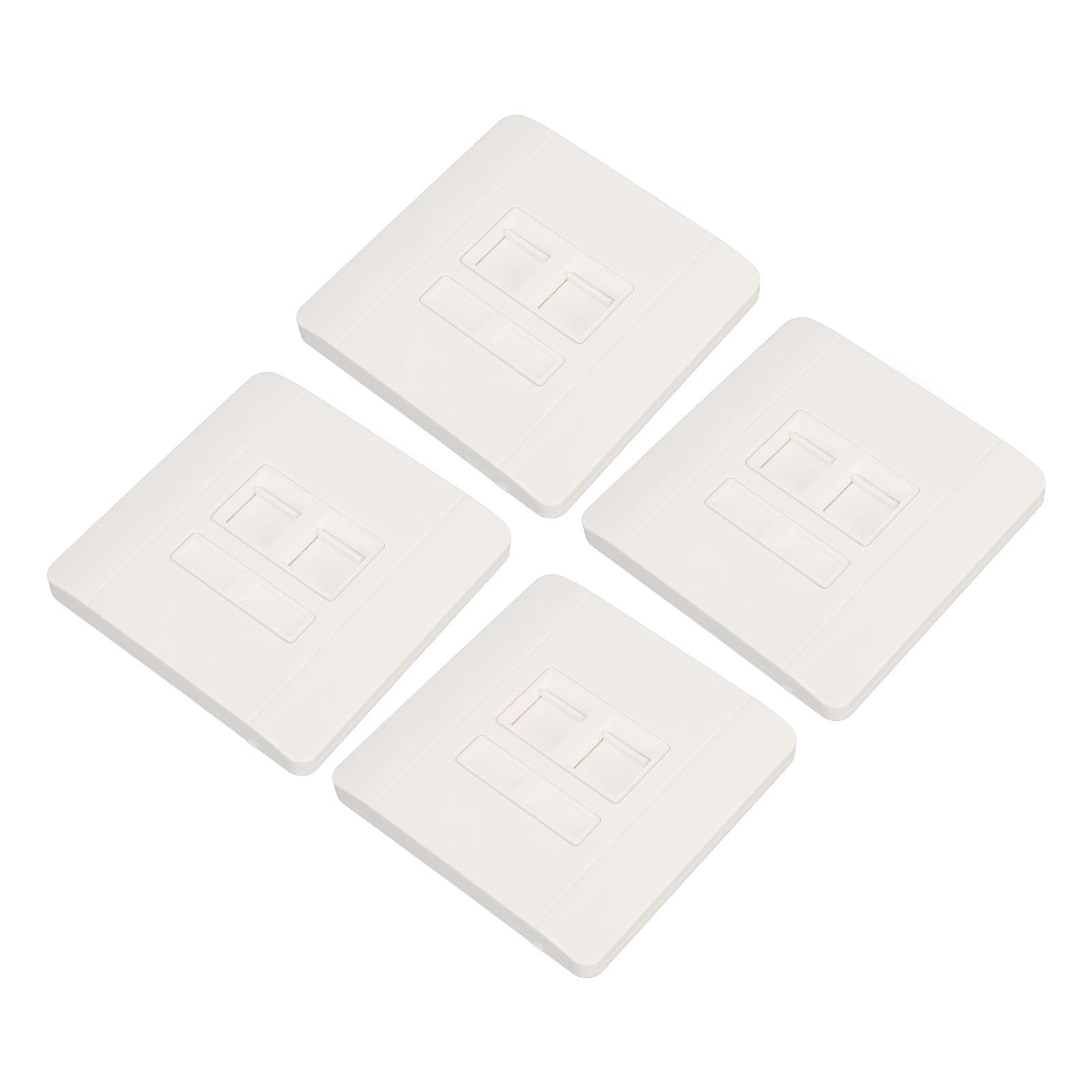 30pcs Ethernet Plaque Murale Double Ports RJ45 RJ11 Réseau Prise Murale pour le Câblage Connexion