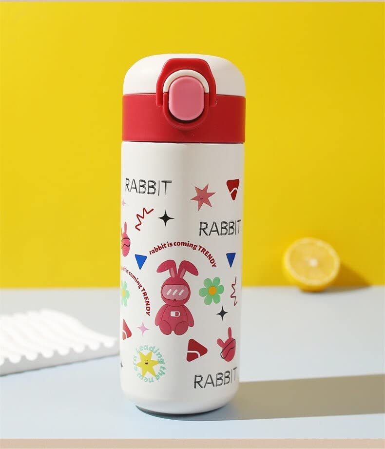 Jugte Water Bottle for Kids Stainless Steel Bottle Double Walled Vacuum Insulated Baby Sipper Bottle Thermos Flask for Boys Girls School (Red Bottle) - 350 Ml (B0C6KQRDR6) Amazon Price History, Amazon Price Tracker