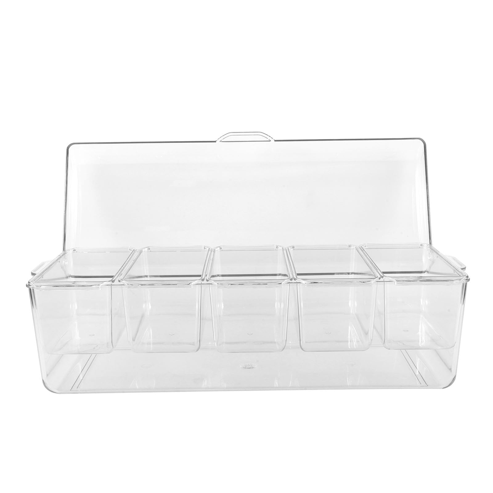 VALICLUD Boîte à Salade en Plastique avec 5 Compartiments, Grande Capacité, Facile à Transporter, pour Repas en Plein Air et Usage Quotidien à Domicile
