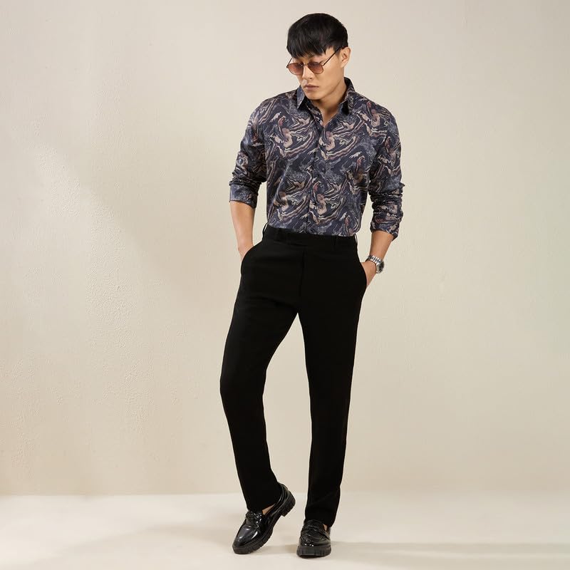 Image of MARK & ALBERT Men's Slim Fit Cotton Formal Shirt