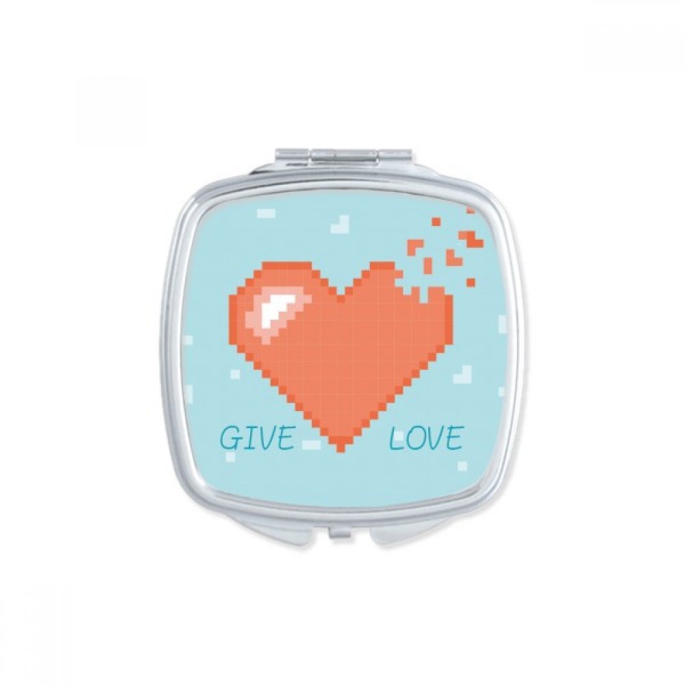 Miroir de poche flèche pixel maquillage portable petit miroir mignon main