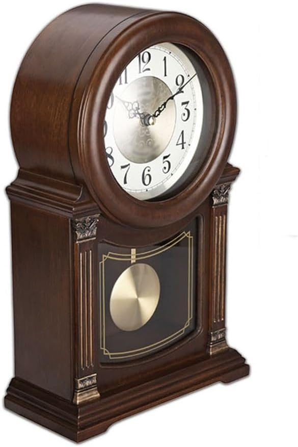 The Clock Living Room Home Solid Wood Clock Clock Retro Clock Desktop Timing Chinese