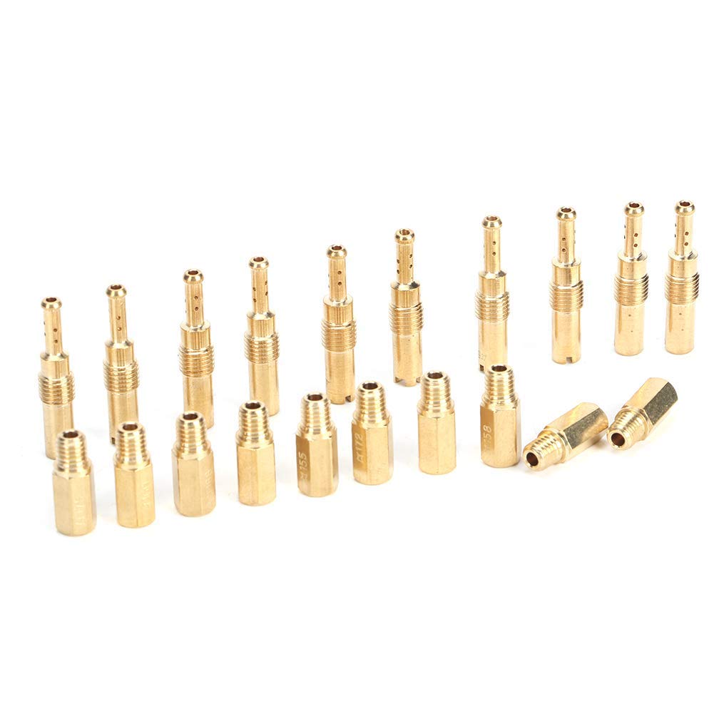 Yctze Kit de jet principal 20 pièces ensemble lent pilote adapté pour OKO KOSO PE PWK Carb