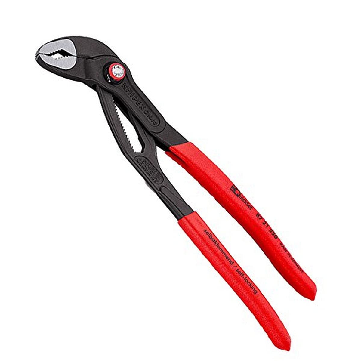 KNIPEXCobra QuickSet Hightech Water Pump Pliers (250 mm) 87 21 250 SB (self-service card/blister)