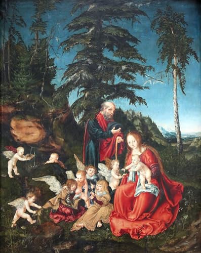 Peinture poster impression Cranach l'Ancien, une déco graffiti chic pour votre bureau.