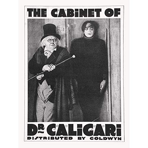 Affiche Le Cabinet du Dr Caligari poster vintage cinéma rétro de 91x134cm