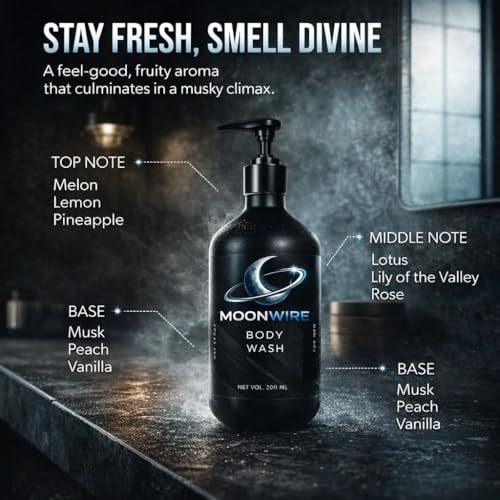 Image of HydraTone Body Wash for Men with Niacinamide & Oat Extract, Soothing & Hydrating Sulfate-Free Body Wash, Helps Reduce Dryness, Supports Skin Barrier, 200 ml