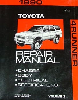 Paperback 1990 TOYOTA 4RUNNER REPAIR MANUAL VOLUME 2 Book