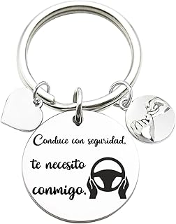 Tecreo Llavero de Conduce con seguridad para Novio, Rega lo de Cumpleaños para Novi o, R egalo de San Valentín para él, Re...