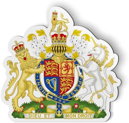 Reino Unido Reino Unido Gran Bretaña Escudo de Armas - Imán Flexible - Armario para nevera de coche - 3"