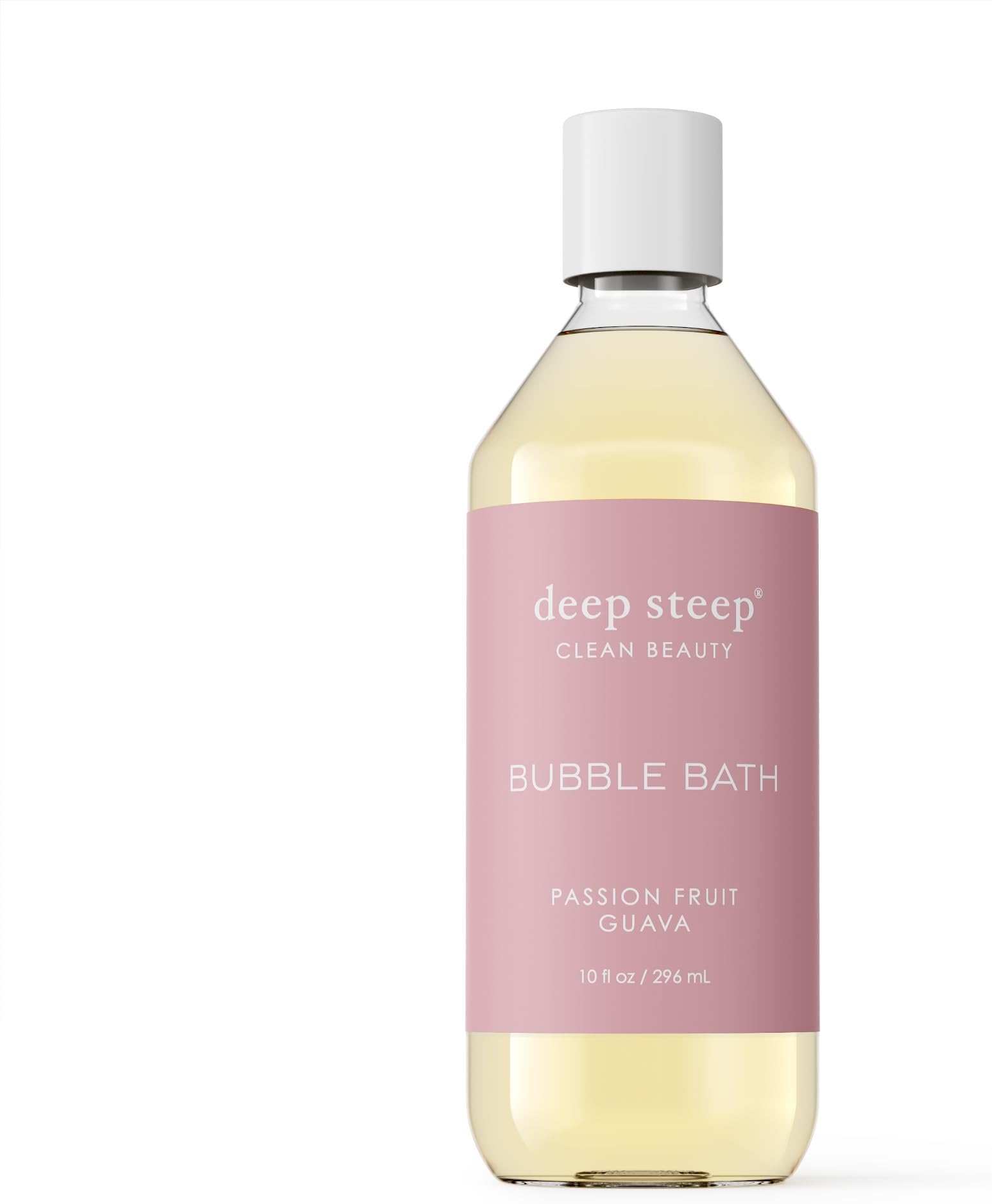 Deep Steep Bubble Bath, Passion Fruit Guava, 10 oz – Soothing Soak with Shea Butter, Argan Oil, Aloe Vera & Coconut Oil – Vegan, Sulfate-Free, PH-Balanced Clean Beauty