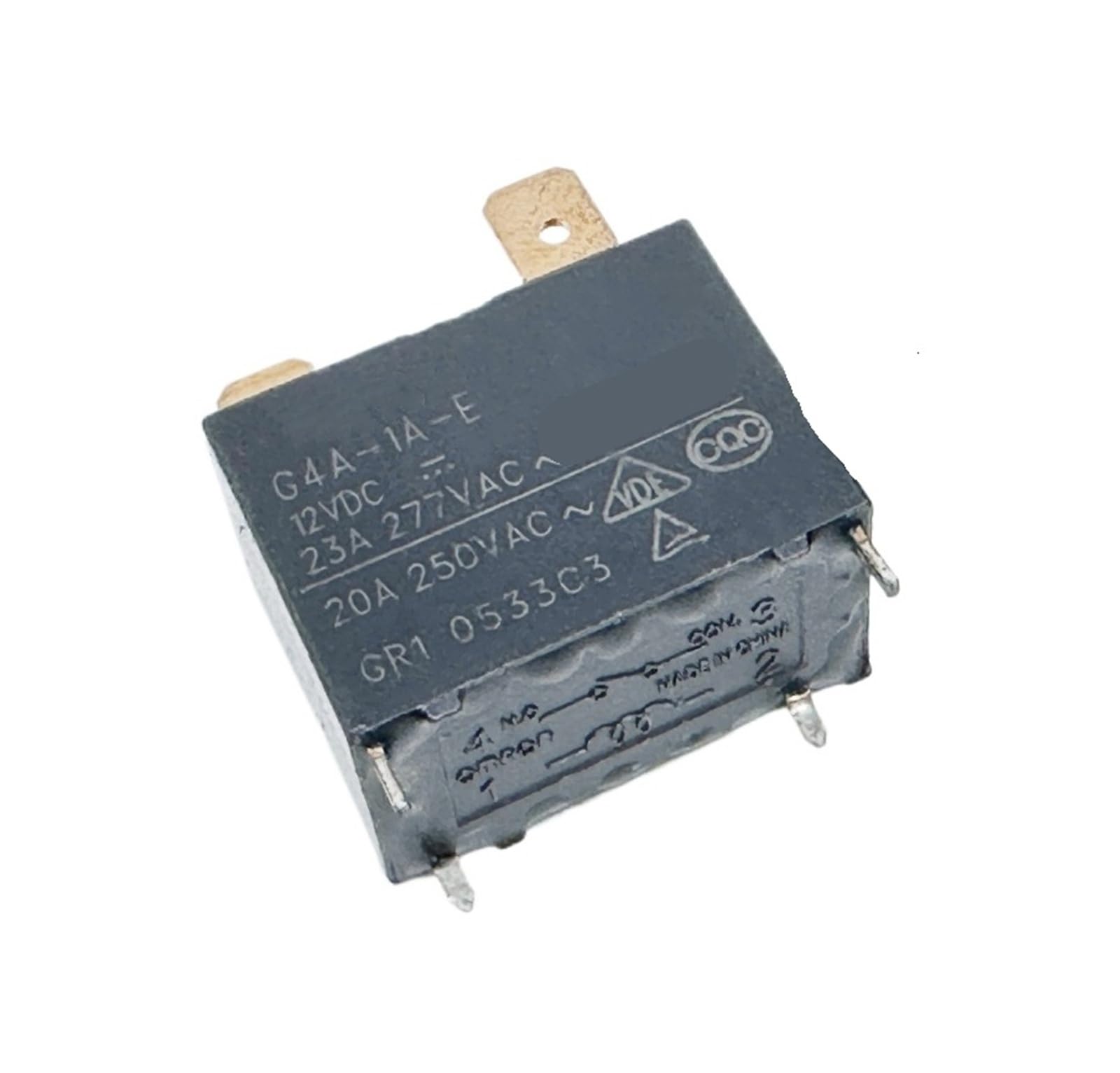 Relé de 4 pines G4A-1A-E 12V con alta capacidad de carga 20A para placas PCB 3