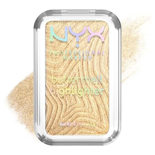 NYX Professional Makeup Illuminante In Polvere, Per un Look Luminoso, Effetto Glow e Finish Perlato, Formula Ultra Sfumabile, Buttermelt Highlighter, shade: 25 Butta Than Gold, 5 g
