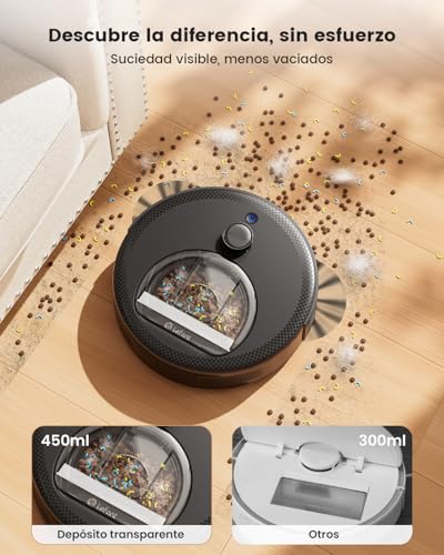 Robot aspirador en acción