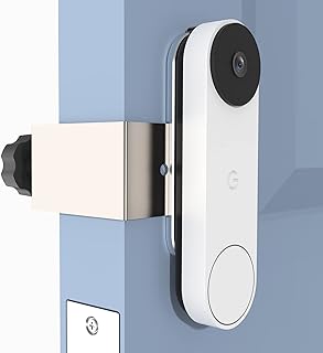 VMEI Anti-Theft Doorbell Mount Design for Google Nest Doorbell (Battery),No Drill,Not Rust, Not Block Doorbell Sensor, Met...