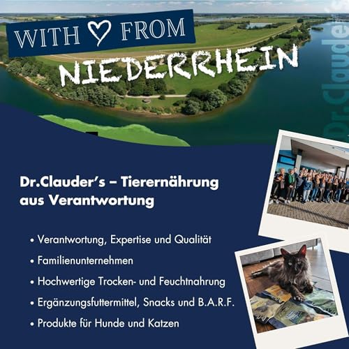DR.CLAUDER'S - Trainee Snack Hanf | Ballastoffreiche Hanf Snacks mit Omega-3- und Omega-6, Vitaminen und Spurenelementen für Hunde und Katzen. Getreidefreie Leckerlis im Frischebeutel | 80g