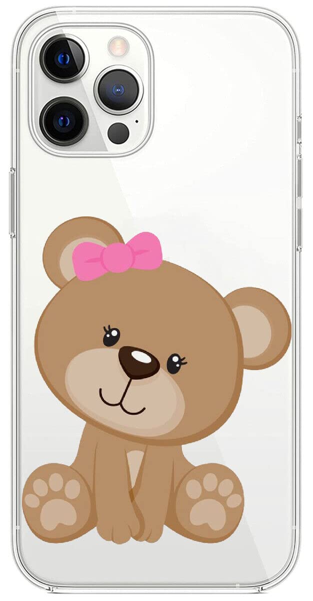 Custodia Mixroom Per IPhone 7 Plus In Silicone TPU Rosa Con Fantasia Orsetto Principessa - 6