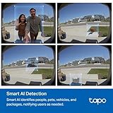 Tapo D235 2K 5MP Doorbell Camera Wireless 180°DFOV Ultra-Wide Video Doorbell Wireless or Wired,Battery 210 Day,Ring Chime Included,Head-to-Toe View IP66,TP-Link Free AI Detection,Alexa,No Monthly Fee - Image 8