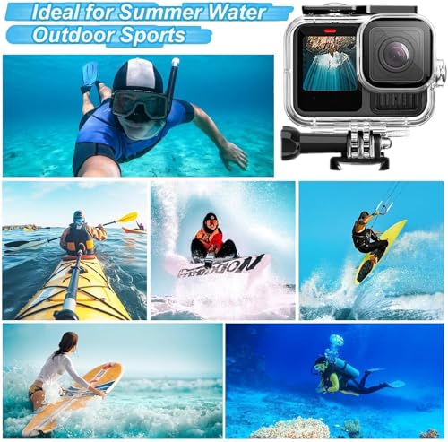 OctinPris Accessories Kit for Gopro Hero 13 Waterproof Housing Case Underwater Float Handle Stick Silicone Sleeve Lens Cap Tempered Glass Screen Protectors Dive Filters Anti-Fog Inserts Bundle Set - Thumbnail 7