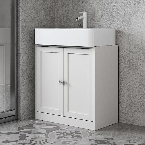 URBNLIVING Bathroom Modern Under Sink Vanity Unit Toilet Roll