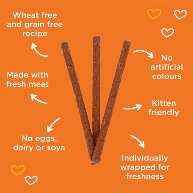 Tasty Sticks Cat Treats - Chicken and Liver (Pack of 3) Bundled by Smart Cutie - Image 2