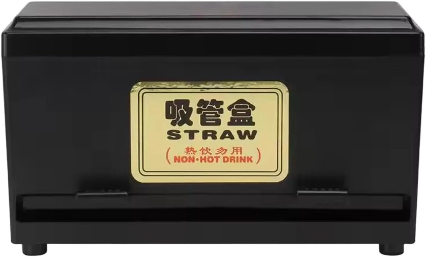 Straw Dispenser Storage Case Drinking Straw Box Chopsticks Holder for Restaurant Home, L Non Adjustable