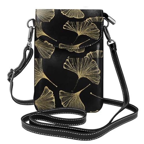 Sac portefeuille ginkgo biloba anti-encombrement avec porte-téléphone