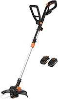 WORX WG170 GT Revolution 20V 12" 3-in-1 Cordless String Trimmer Edger Mini Mower - 2 Batteries Included