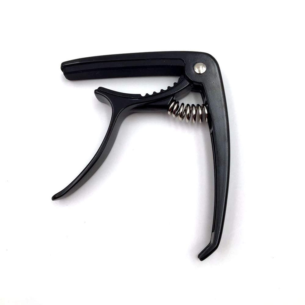 Capotasto per Chitarra Accessori per Chitarra Capotasto per Chitarra Usato per Capotasto per Chitarra Folk ed Elettrica per Trasposizione Facile (Color : Black, Size : One Size) (Black One Size)