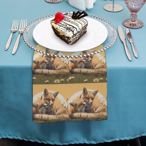 Servilletas de Tela Reutilizables con Estampado Floral miniatura 4