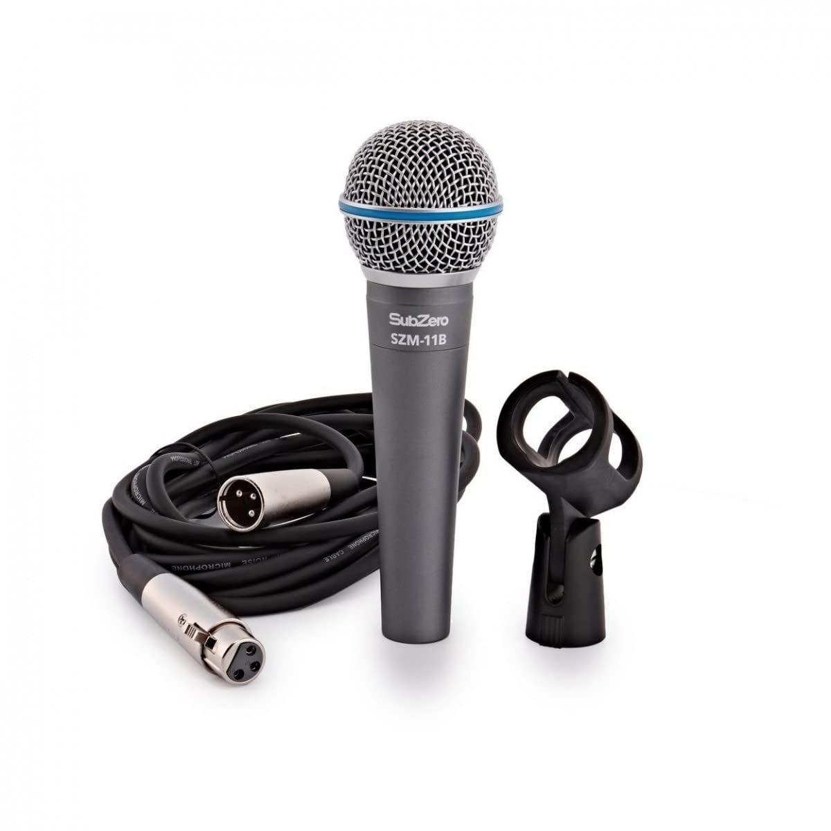 SubZero Micrófono Vocal dinámico con Soporte de Brazo y Cable 11B
