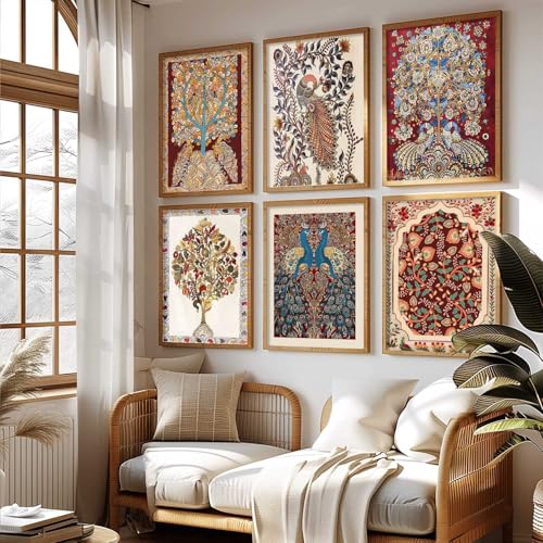 Image of kotart traditional wall paintings for home decor paintings wall hanging frames with glass, HD digital prints with frmaes Size - (19X25 inch)