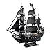FXQIN Rompecabezas 3D Puzzle Barco Pirata Maqueta de Barco y Barco Kit de Barco para Adultos, Grandes y difíciles La Venganza de la Reina Ana Jigsaw Puzzles con Luces LED 340 Piezas
