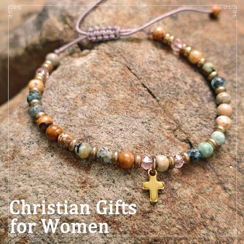 Cross Bracelet Christian Gifts for Women, Religious gifts, Christian bracelets, Inspirational Gifts for Women, God is in control bracelet for women, Jesus bracelets2