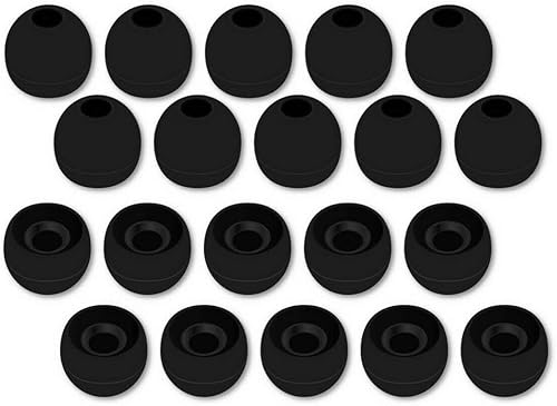 10 pares de puntas de silicona de repuesto para auriculares de oreja de 0.154 in - 0.157 in punto de conexión