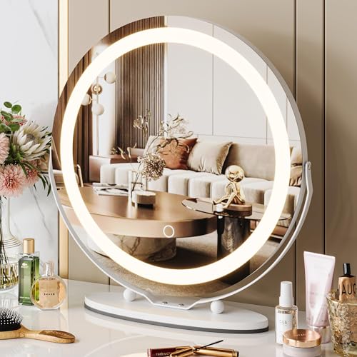 GAOMON 19 Inch Vanity Mirror with Lights, Makeup Mirror with Touch Control and 3 Lighting Modes,...