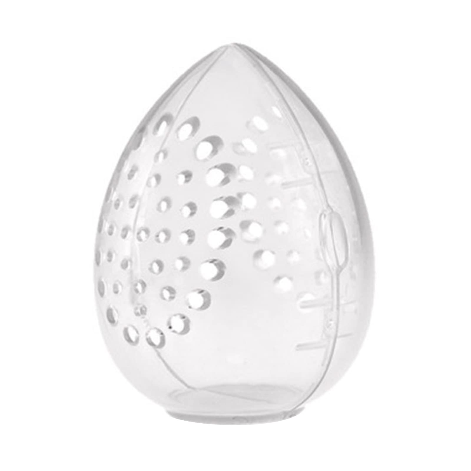 NentMent Make-up-Schwamm Etui – Hartschale, 3 Fächer, Transparent, 2 Stück, Für Reisen