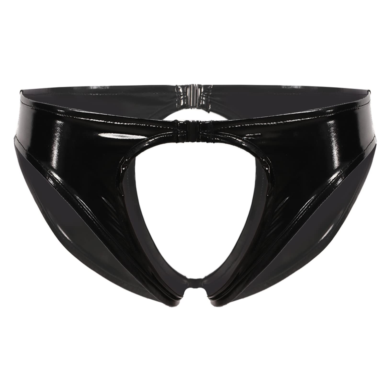 Oyolan Perizoma sexy da donna calda e aperta, slip in pelle verniciata Wetlook, intimo impertinente, mutandine erotiche Tanga Underwear S-4XL