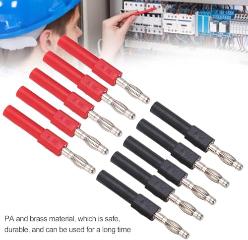 5 Set Bananenstecker Stecker 4 mm auf 2 mm Buchse Multimeter Adapter Prüfspitze für Messleitungen Sonden Anschluss Verbindungsteile