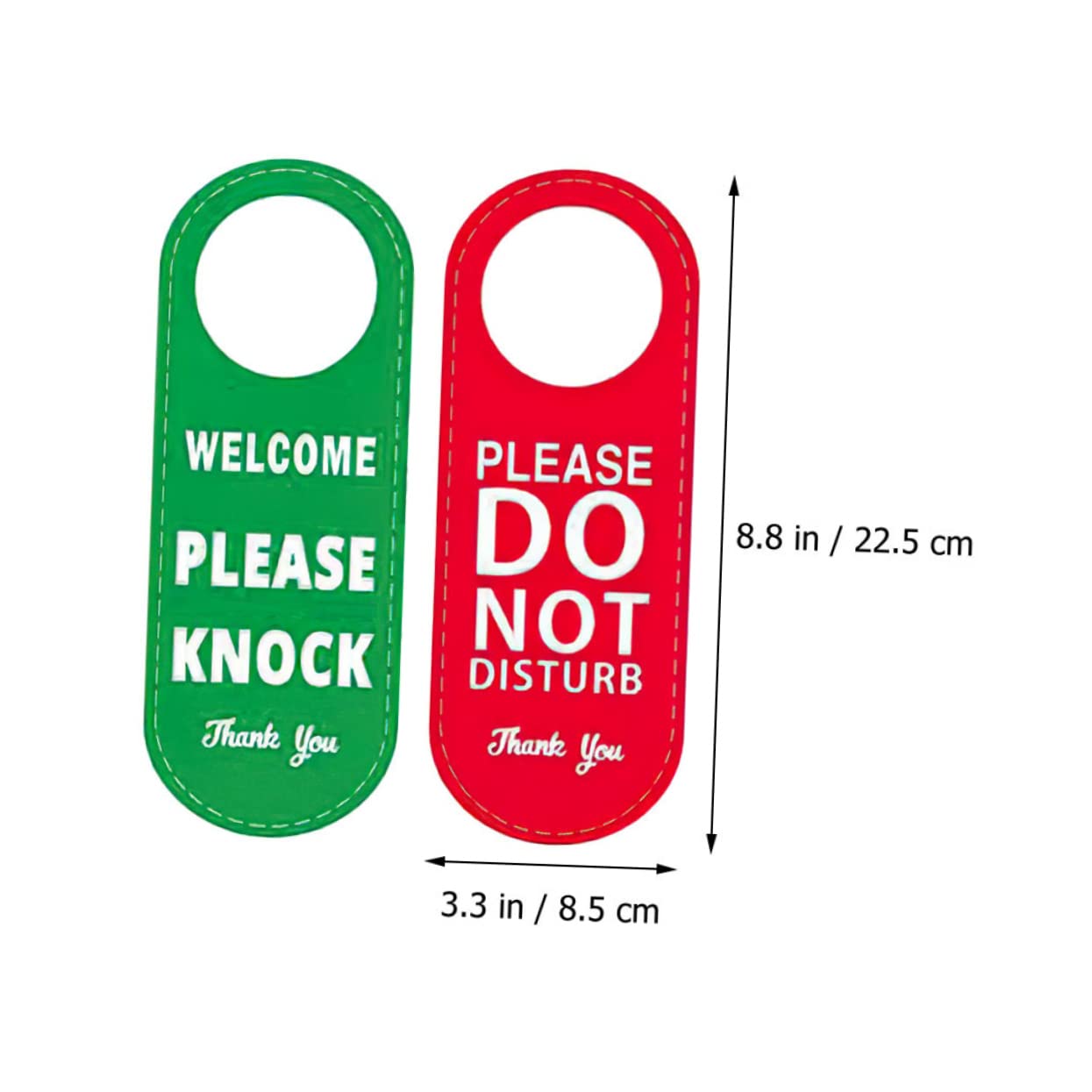 DOITOOL 5 Series Señalización De Hoteles Letrero Puertas Largo Señal Led Señal De Seguridad De Cocina Baño No Molestar Cartel De Doble Cara. Indicador De Puerta Colgante Cuero 2 Piezas X 5