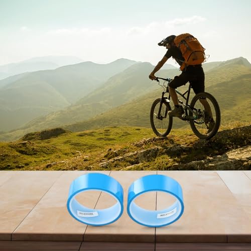 Forros para llantas de bicicleta de 10 m, material PET para llantas sin cámara, grosor de 0,1 mm, compatibles con llantas anchas, 2 unidades (ancho 32 mm × largo 10 m) miniatura 4