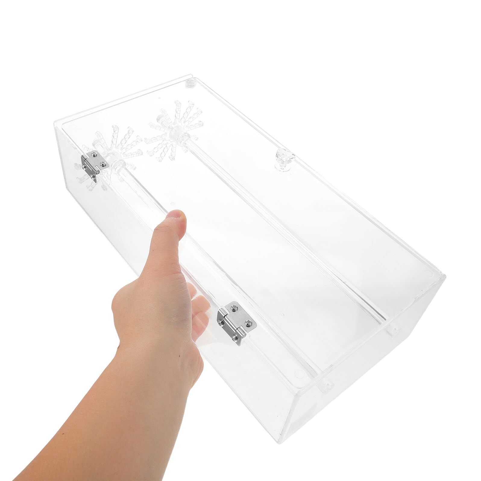 Zerodeko Schmuckkästchen mit Drehbarem Halskettenhalter Hängeregal für Armreifen und Ohrringe Schmuckständer aus Acryl für Kettchen und Anhänger Organizer für Schmuckaufbewahrung