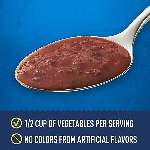 Image of Progresso Tomato Basil Canned Soup, Gluten Free, 19 oz, Pack of 4 | Vegetable classics, 1 /2 cup vegetables per serving, 120 calories, No artificial flavors, Pull-top cans